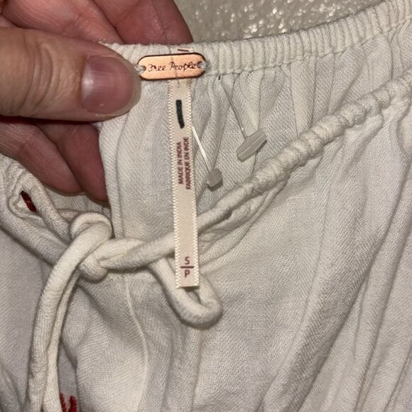 FREE PEOPLE Emory Embroidered Midi Dress in Ivory Combo NWOT - Picture 6 of 8